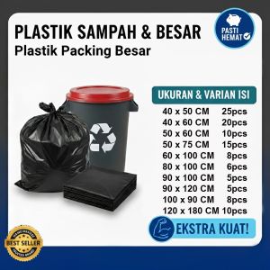 Trash Bag Kantong Plastik Sampah Hitam Anti Bocor | Kuat & Murah 1 Pack