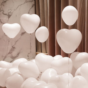 Heart Shape Balloon Set 20pcs 50pcs Red White Pink Macaron Heart Balloon 12 Inch Pastel Color Latex Balloon Package For Valentines Wedding Propose Marriage Birthday Party Decorations Supplies