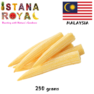 CRUNCHY & FRESH BABY CORN IMPORTED FROM MALAYSIA - 200G - ISTANA ROYAL FRUITS
