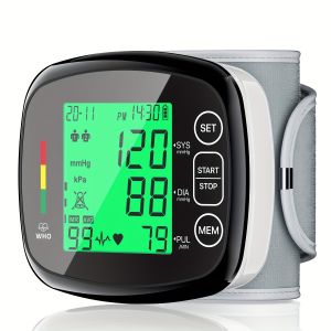 【Original 】FACEIL Automatic Wrist Blood Pressure Monitor for Adults - Digital LCD Display Adjustable Cuff Dual Power (Battery/USB) High Accuracy Large Display Home Health Monitoring Sleek Design Durable Construction