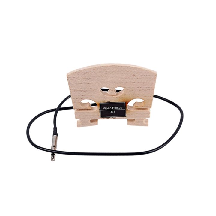 1Pcs Violin Bridge with Internally Mounted Piezo Pickup for 4/4 Full