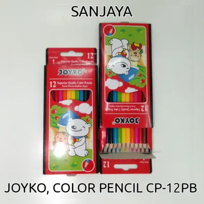 Joyko Colour Pencil Cp-S12 Cp-12B Cp-24B / Pensil Warna 12 Warna / Pensil 24 Warna / Pensil Mewarnai / Joyko Color Pencil
