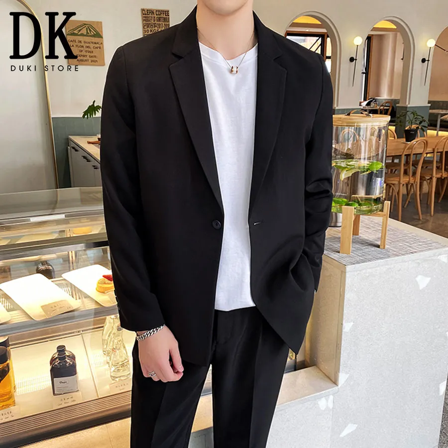 Áo vest blazer nam không cổ VÂU màu kem áo khoác công sở trẻ trung dài tay  1 lớp và 2 lớp phong cách Hàn Quốc | Lazada.vn