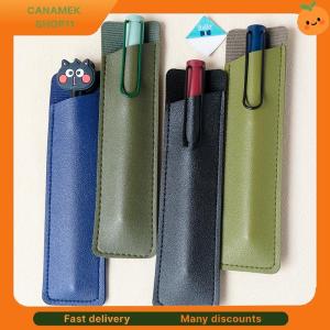 ❣️❣️❣️ PU Leather Pen Protection Cover Pen Holder Soft Pencil Case Pen Pouch Pen Bag Stationery Office School Supplies Gift