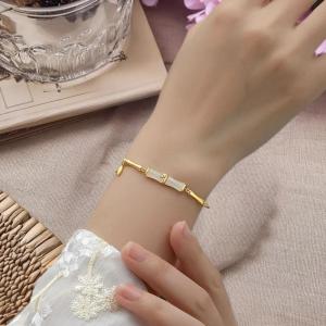 Hmeme สร้อยข้อมือรูปไม้ไผ่สไตล์จีนใหม่สำหรับผู้หญิงสร้อยข้อมือแฟชั่นสีทองสร้อยข้อมือไม้ไผ่สำหรับเด็กผู้หญิงที่สง่างามอุปกรณ์เครื่องประดับประจำวัน