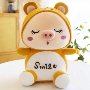 Thú nhồi bông heo Smile - Size từ 45cm đến 65cm - Quà tặng heo Smile nhồi bông dễ thương - Gối ôm mềm mịn cho bé
