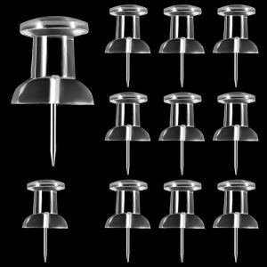 40 Count 1.8 Inch Giant Large push pins for Cork Board Clear Jumbo Thumb Tacks Steel Point and Plastic Head Big for Bulletin Boards Wall Craft Projects
