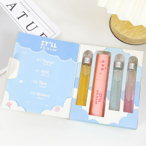 ITLL Eau de Parfum Set 40ml Pink Refillable Spray + 3 Fragrance Refill Vials