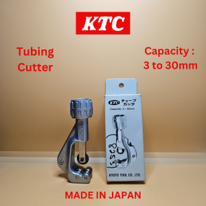Ready Stock in SG. KTC tubing cutter 3 - 30 mm. Can cut cuts mild steel copper brass aluminum and plastic tube. MADE IN JAPAN