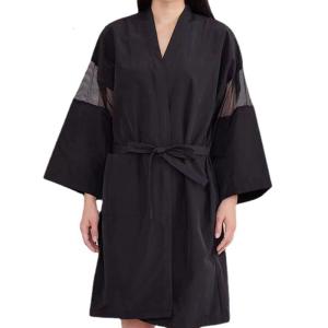 Professional Salon Client Gown Robes CapeKimono Style Hair Salon Smock for Clients Waterproofs Hairdressing Gown Gifts