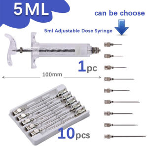 10ml/20ml/30ml Veterinary Animal Syringe with 1 Dozen Stainless Needles for Pig Chicken Vaccine injector