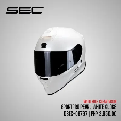 SEC SportPro Full Face Helmet for Motorcycle - M - XL