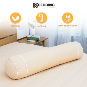 Vỏ gối ôm khóa kéo K-Bedding By Everon chất vải Ice-Tencel KNTS và Ice-Soft KNSS kích thước 80x100cm (1 cái)