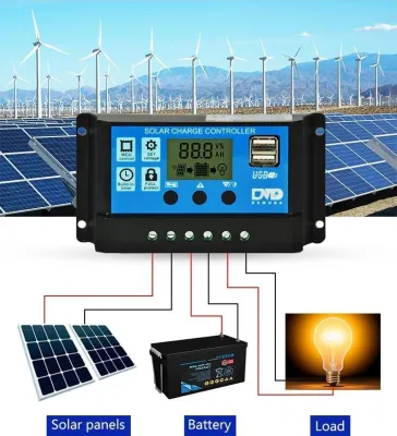 Bộ điều khiển sạc năng lượng mặt trời 30A/ 360W Smart power loại tốt nhât tự động nhận bình 12-24A sạc pin nang lượng mặt trời pin năng lượng mặt trời