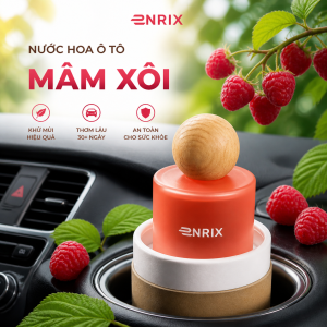 Nước Hoa Ô Tô ENRIX Hương Mâm Xôi 50ML Cao Cấp - Tinh Dầu Ô Tô Khử Mùi Xe Ô Tô Dầu Thơm Ô Tô Hương Dịu Nhẹ