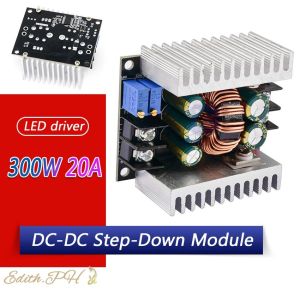 20A 300W DC-DC Step Down Converter LED Driver Power Buck Converter for Lithium battery charging