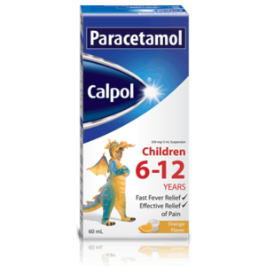 Calpol Plus For Kids 6 - 12 years old Orange Flavor 250 mg / 5 ml 60 ml Oral Suspension