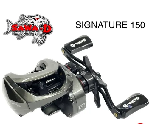 SAWA-D Signature 150 Baitcast Fishing Reel Left Hand BC Baitcasting Free Reel  Cover