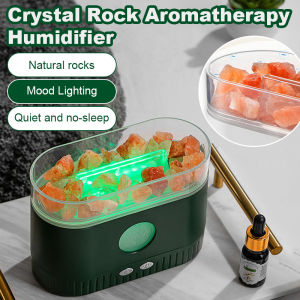 Crystal Rock Aromatherapy Humidifier for All Year Adults  Home  Office  Large Capacity  Silent Sleep  Atmosphere Light