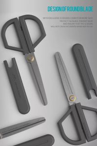 JIMIHOME SCISSOR FOR SCHOOL OFFICE STUDENT HOUSEHOLD DIY PROTECTIVE CASE JM-G12014