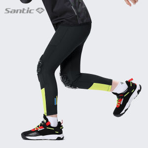 Santic Kids Cycling Pant Summer Boys Girls High-elastic Breathable Training Sports Bicycle Bike Long Tights