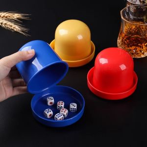 Bộ đồ chơi 5 viên xúc xắc hộp xúc xắc lắc xí ngầu vui vẻ