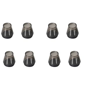 KECTTIO 8pcs Round Chair Feet Cover Silicone Rubber Chair  Feet Pads Transparent Non-Slip Chair Leg Caps Furniture