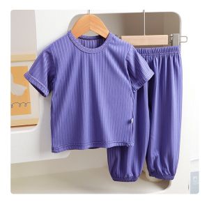 Setelan Baju Lengan Pendek Celana Panjang Anak Laki Laki Perempuan
