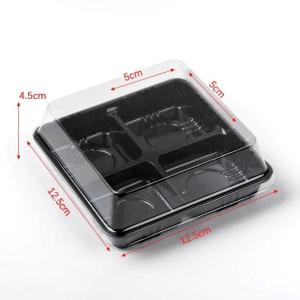 10Pcs Disposable Mochi Boxes Moon Cake Mini Cupcake Pastry Dome Container Box  Baking Packaing Boxes