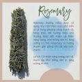 Bó Hương Thảo Khô Rosemary Đốt Thanh Tẩy, Bó Lá Thơm Xông Nhà, Khơi Thông Tâm Trí. 