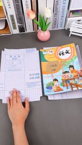 Decal Bọc Sách Vở Trong Suốt Tự Dính Chống Nước 3 Size Kèm Nhãn Tên Dễ Dán Cho Học Sinh