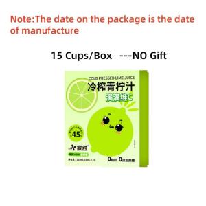 15 Cups/Box Lime Juice Sugar Free 0 Fat Low Calories Cold-Pressed Lime Juice NFC 45% Juice Content