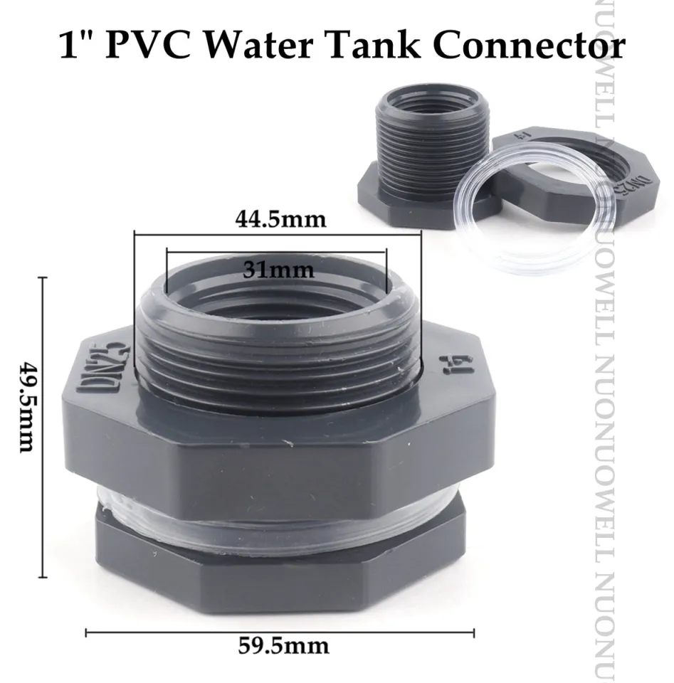 2 1/2 Bulkhead Tank Fitting - PVC