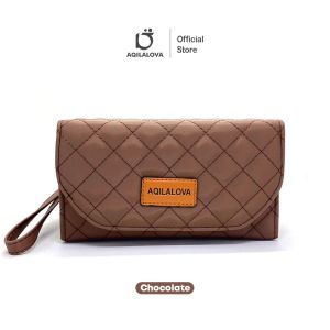 AQILALOVA Mezana dompet wanita pengatur keuangan multifungsi banyak ruang dompet solutif