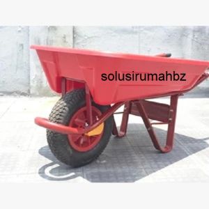 GEROBAK DORONG Bak pvc COMPLETE SET alpha hand truk sorong plastik putih atau merah tebal berkualitas angkong akong troli