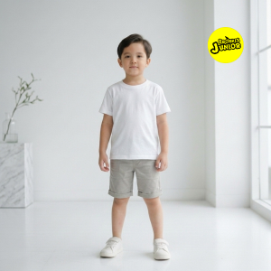 Bronkis Junior Celana Pendek Anak Laki Laki Bahan Stretch Warna Beige 1 Bulan Sampai 6 Tahun