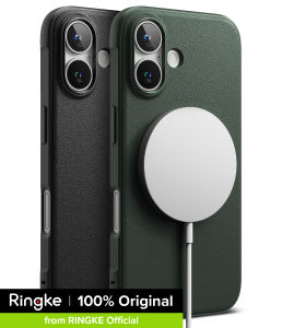 Ringke Onyx Magnetic Compatible with iPhone 16 Case Cover [Strong Magnet] Military-Grade Protection TPU Shockproof Rugged Bumper Full Protection iPhone 16 Back Cover