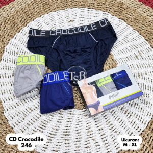 Celana Dalam Pria Crocodile 1 Box Isi 3 Pcs Celana Dalam Pria Crocodile 246 grosir Size M L XL