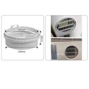 UTOPUS Bộ chuyển đổi ống thông gió Đầu nối ống dẫn điều hòa di động Kết nối bằng vít ABS Bộ chuyển đổi ống xả Vừa vặn an toàn Đầu nối máy điều hòa không khí Hệ thống xả khí của máy điều hòa di động