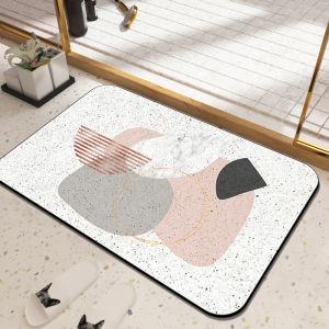 LZD Diatom Ooze Sweet Heart Mat Household Marble Bathroom Absorbent Mat Entrance Door Mat in Stock