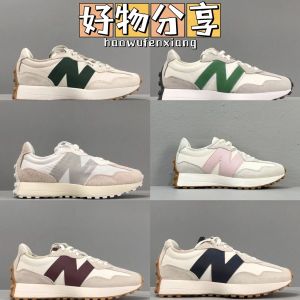 2024 HOT 【Original】 NB* 327 Couple Retro Breathable Fashion Mens and Womens Running Shoes Versatile Student Sports Shoes Old Daddy Shoes EU 36-45