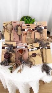 Đồ chơi cho mèo gặm nhấm Muti Polygonum tự giải trí bền bỉ bóng catnip gậy gặm cho mèo con đồ dùng cho thú cưng