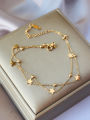 Noin Gelang Kaki Titanium Asli Anti Luntur Double Layered Little Star Untuk Wanita Korea GLK21. 
