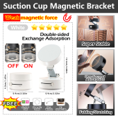 [Local fast delivery] Vacuum magnetic mobile phone holder. Foldable and retractable strong magnetic attraction portable and can be used in multiple scenes easy to use car mobile phone holder