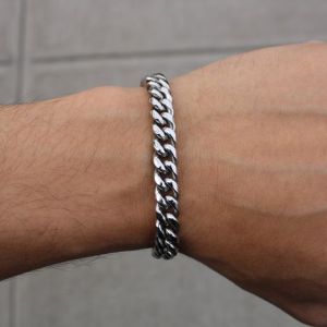 Gratis Ongkir !! Gelang Tangan pria rantai baja stenlis 100% anti karat/anti luntur