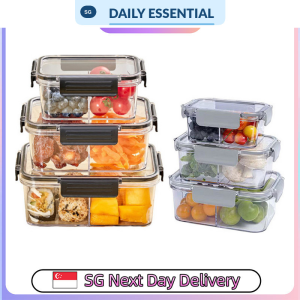 【DAILY ESSENTIAL】 Airtight Food Storage Container White Black Small Medium Large