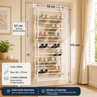 Door-mounted shoe rack storage rack wall-mounted shoe rack for dormitories