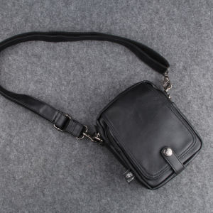 Men Stylish Sling Bag Crossbody Bag Waterproof Leather Small Messenger Bag