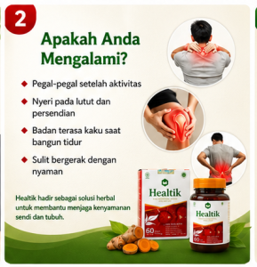 HEALTIK Original Asli - Obat Rematik | Pegal linu | Asam Urat | Nyeri Sendi | Pengapuran Tulang | Kecetit