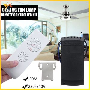 【HOSPORT】 Universal Ceiling Fan Lamp Remote Control Kit Set Switch Lights Wind Speed Adjustment Timing Remote Controller